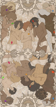 multiple chars w/ bg + rendering